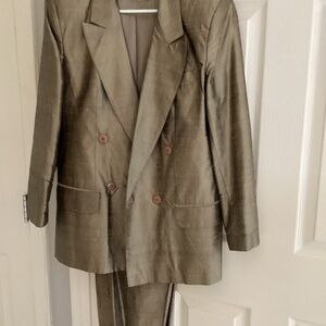 Gold Silk Suit
